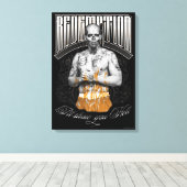 Suicide Squad | Tattoo El Diablo "Redemption" Canvas Afdruk (Insitu (Houten vloer))