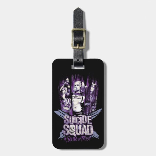 Suicide Squad | Vierkantsmeisjes "Op het plein ver Bagagelabel (Voorkant verticaal)