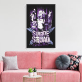 Suicide Squad | Vierkantsmeisjes "Op het plein ver Canvas Afdruk (Insitu (Woonkamer))