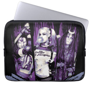 Suicide Squad   Vierkantsmeisjes "Op het plein ver Laptop Sleeve