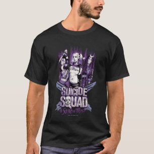 Suicide Squad Vierkantsmeisjes "Op het plein ver T-shirt