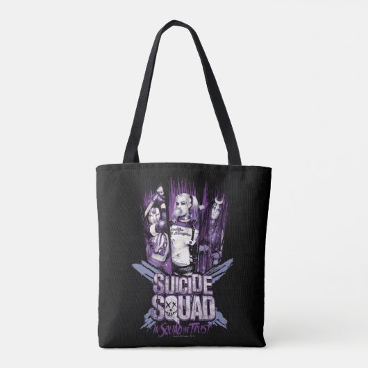 Suicide Squad | Vierkantsmeisjes "Op het plein ver Tote Bag (Achterkant)
