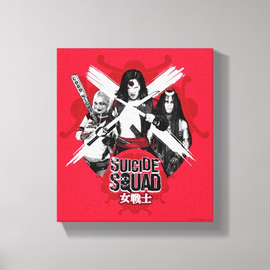 Suicide Squad | Vierkantsmeisjes "Vrouw Warrior" Canvas Afdruk (Voorkant)