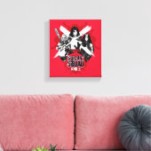 Suicide Squad | Vierkantsmeisjes "Vrouw Warrior" Canvas Afdruk (Insitu (Woonkamer))