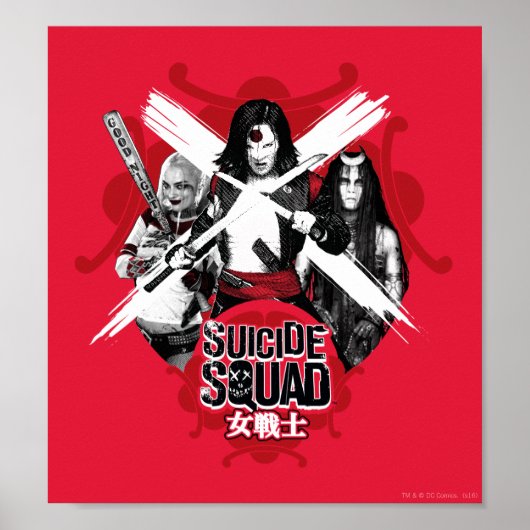 Suicide Squad | Vierkantsmeisjes "Vrouw Warrior" Poster (Voorkant)