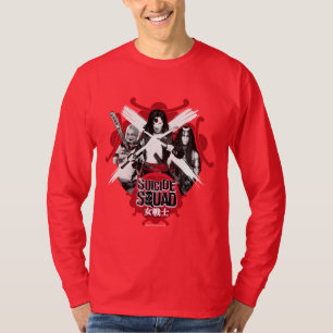 Suicide Squad   Vierkantsmeisjes "Vrouw Warrior" T-shirt