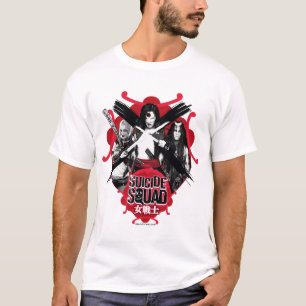 Suicide Squad Vierkantsmeisjes "Vrouw Warrior" T-shirt