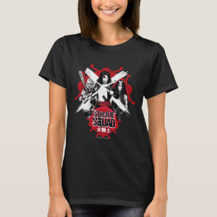 Suicide Squad   Vierkantsmeisjes "Vrouw Warrior" T-shirt