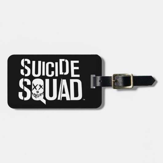 Suicide Squad | Witte Logo Bagagelabel (Voorkant horizontaal)