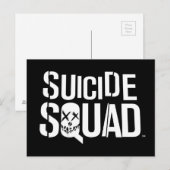Suicide Squad | Witte Logo Briefkaart (Voorkant / Achterkant)
