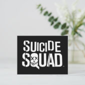 Suicide Squad | Witte Logo Briefkaart (Staand voorkant)