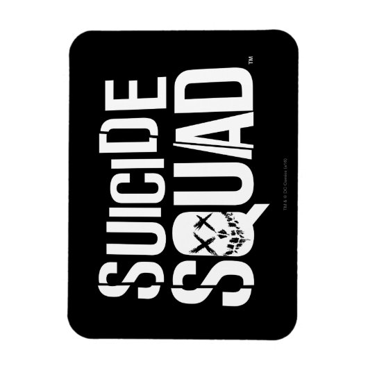 Suicide Squad | Witte Logo Magneet (Verticaal)