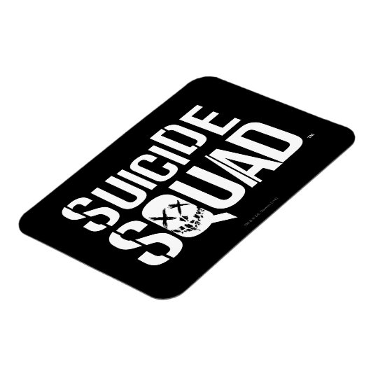 Suicide Squad | Witte Logo Magneet (Linkerzijde)