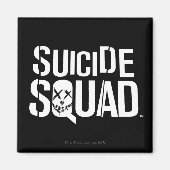 Suicide Squad | Witte Logo Magneet (Voorkant)