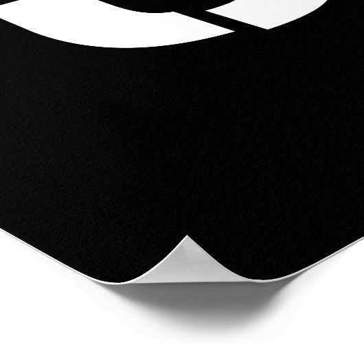 Suicide Squad | Witte Logo Poster (Hoek)