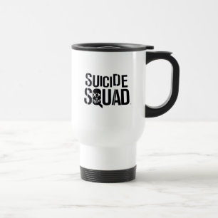 Suicide Squad   Witte Logo Reisbeker