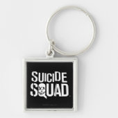 Suicide Squad | Witte Logo Sleutelhanger (Voorkant)