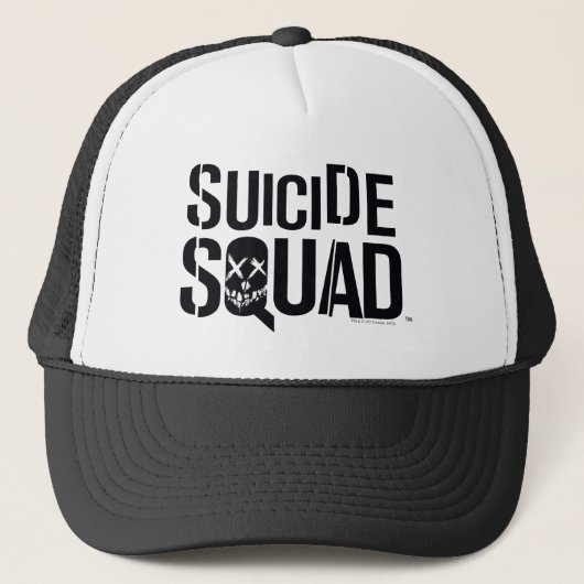 Suicide Squad | Witte Logo Trucker Pet (Voorkant)