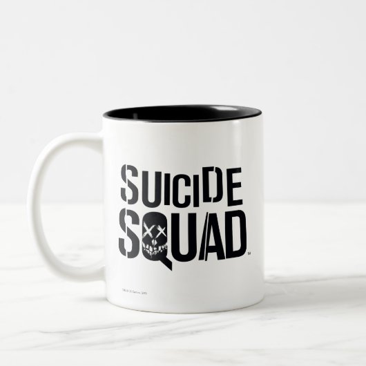 Suicide Squad | Witte Logo Tweekleurige Koffiemok (Links)