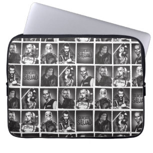 Suicide Squad Yearbook Pattern Laptop Sleeve