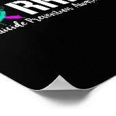 Suicide Warrior Paarse Ribbon Suicide Prevention A Poster (Hoek)