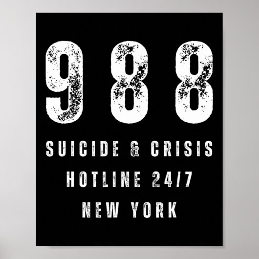 Suïcidepreventie Awareness Depression Poster (Voorkant)