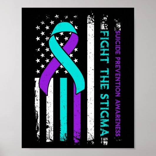 Suïcidepreventie Steun Strijd tegen Stigma Zelfmoo Poster (Voorkant)