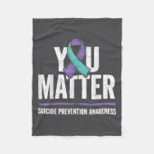 Suicides Prevention Shirts Suicide Awareness Fleece Deken (Voorkant)