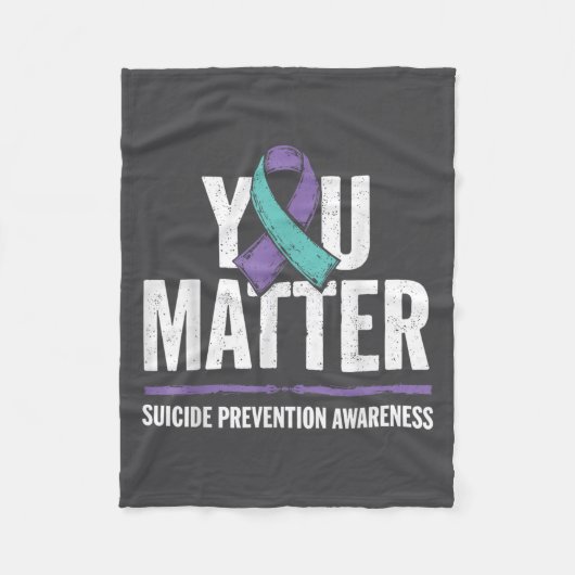 Suicides Prevention Shirts Suicide Awareness  Fleece Deken (Voorkant)