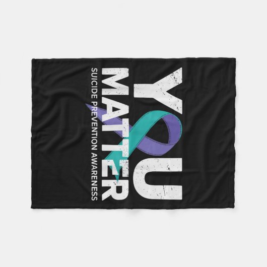 Suicides Prevention Shirts Suicide Awareness  Fleece Deken (Voorkant (Horizontaal))