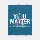 Suicides Prevention Shirts Suicide Awareness  Fleece Deken (Voorkant)
