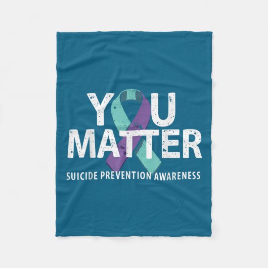 Suicides Prevention Shirts Suicide Awareness  Fleece Deken (Voorkant)