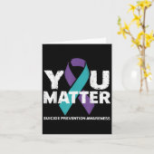 Suicides Prevention Shirts Suicide Awareness  Kaart (Gele Bloem)