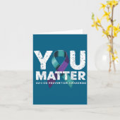 Suicides Prevention Shirts Suicide Awareness  Kaart (Gele Bloem)