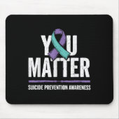 Suicides Prevention Shirts Suicide Awareness  Muismat (Voorkant)