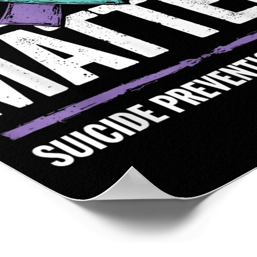 Suicides Prevention Shirts Suicide Awareness  Poster (Hoek)