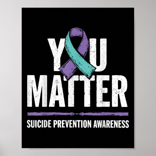 Suicides Prevention Shirts Suicide Awareness  Poster (Voorkant)
