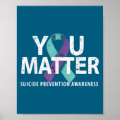 Suicides Prevention Shirts Suicide Awareness  Poster (Voorkant)