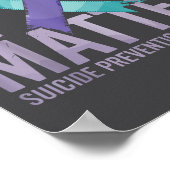 Suicides Prevention Shirts Suicide Awareness  Poster (Hoek)