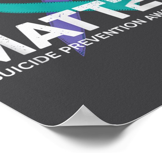 Suicides Prevention Shirts Suicide Awareness  Poster (Hoek)