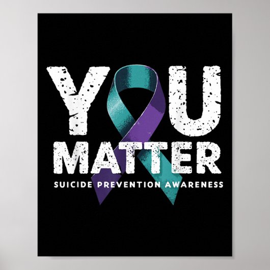Suicides Prevention Shirts Suicide Awareness Poster (Voorkant)