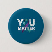 Suicides Prevention Shirts Suicide Awareness  Ronde Button 5,7 Cm (Voorkant)