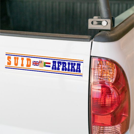 Suid-Afrika Bumpersticker (Op Truck)