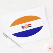 Suid-Afrika Ovale Sticker (Envelop)