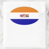 Suid-Afrika Ovale Sticker (Tas)