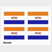 Suid-Afrika Rechthoekige Sticker (Vel)