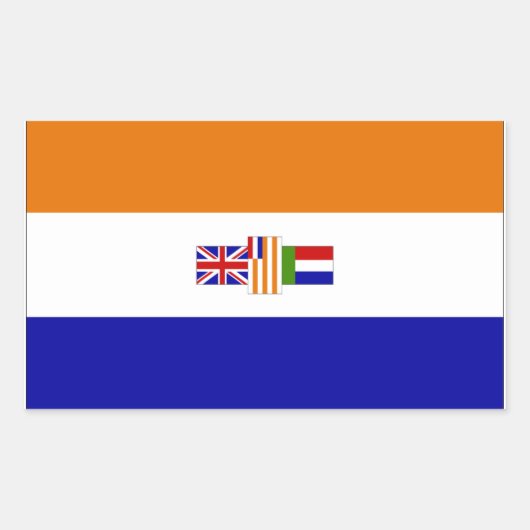 Suid-Afrika Rechthoekige Sticker (Voorkant)