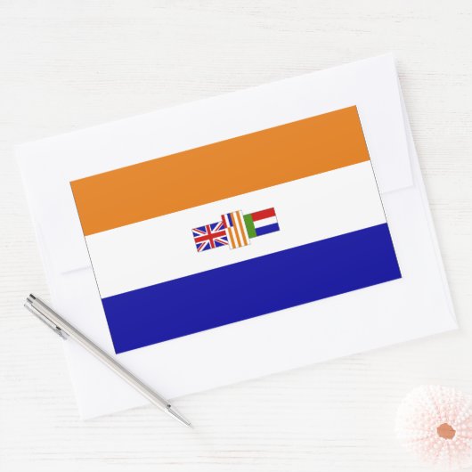 Suid-Afrika Rechthoekige Sticker (Envelop)