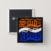 Suid-Afrika Vierkante Button 5,1 Cm (Voorkant /achterkant)