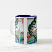 Suido Bridge en Surugadai Tweekleurige Koffiemok (Voorkant links)